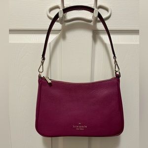 Kate Spade Rosie Shoulder Bag w Crossbody Strap and Coin Purse, Deep Raspberry